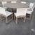 RestorationHardwareOutdoor72”RoundTeakDiningTbl&8Sidechairs$2600delivered 3 thumbnail