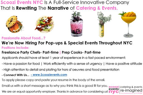 Party Chefs For PoP  Up Events in NYC 1