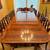 Mahogany Dining Table with 2 removal leaves | comes with 10 chair 1 thumbnail