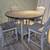 Ashley Wooden Counter Height Dining Table 4 Cushioned Chairs 2 thumbnail
