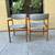 PAIR Mid century Teak Dining Chairs 2 thumbnail