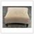 Custom Design Taupe Chenille Patterned Ottoman. Original Pric : $1,500 7 thumbnail