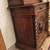 Hand Carved German Black Forest Display Cabinet Curio Vitrine Shelves 14 thumbnail