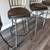 Kitchen Counter Bar Stools Heavy Duty Swivel Steel Grey/Black 8 thumbnail
