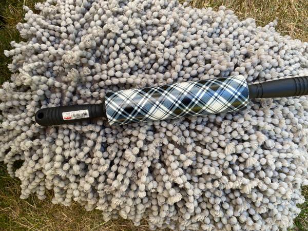 Silicone Rolling Pin Black Plaid for Baking 1