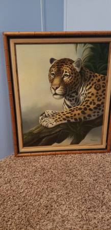 Painting in oil of Leopard 1