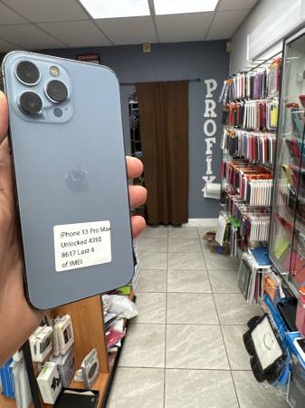 iPhone 13 Pro Max 256GB Sierra Blue - Unlocked - $439 1
