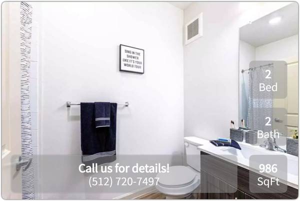 $1,495 / 2br - 986ft2 - Luxurious amenities await you at our resort style 2 bed / 2 bath! (Pflugerville)64046032157570122