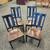 Set of 4 Dark Wood Dining Chairs 2 thumbnail