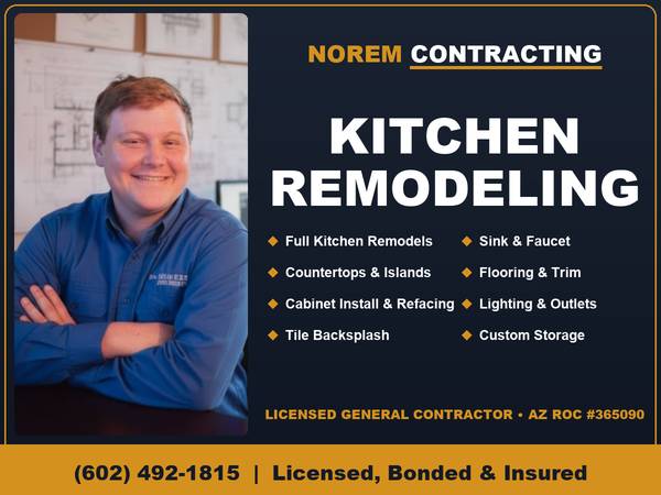 Licensed General Contractor for Kitchen Remodeling & Renovations 1