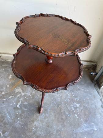 2 Tier  Antique Table 1