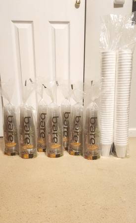 248 Brand New Bare Solo Cups and Styrofoam Cups in Sealed Packages 1