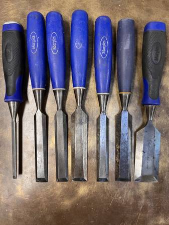 Chisels 7 Piece Marples Chisel Set, woodworking tools 1