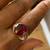 Solid Yellow Gold Ring (Size 7-8) with Beautiful Big Spinel Stone 9 thumbnail