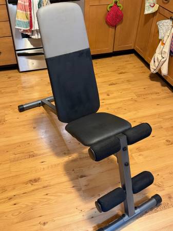 Weight bench and Barbell set both adjustable 1