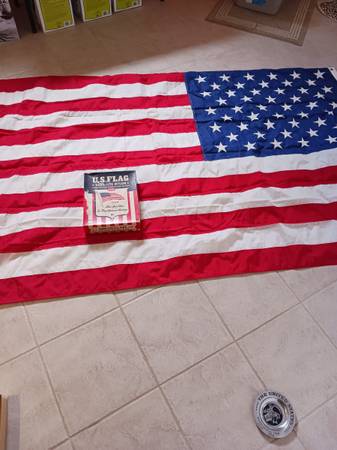 HUGE 5 x 8 foot Dura Lite Nylon 50 STAR USA FLAG 1