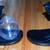 Two Vintage Haeger Pottery Glossy Black Cat Gazing at Glass Fish Bowl 5 thumbnail