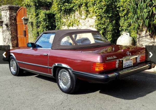 1985 Mercedes-Benz 380SL - EXCELLENT CONDITION - $18,500 (Hollywood)63624631849089124