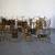 Mid century modern brutalist Silas Seandel nailhead coffee table 2 thumbnail