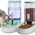 Automatic Dog Cat Feeder and Water Dispenser Gravity Food Feeder and W 4 thumbnail