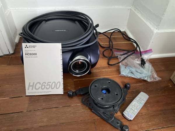 Projector Complete Set Up Mitsubishi HC6500 LCD & 96x54 (110" diagonal 1