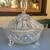 Vintage cut crystal basket or covered candy dish bowl; pinwheel design 5 thumbnail