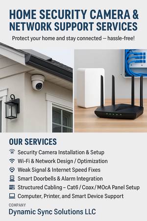 Home Network & Security Experts – Fast, Reliable, Professional (DM 1