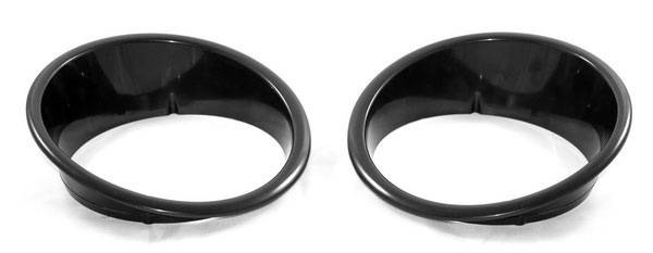 Black Headlight Bezels for 2007-2018 Jeep Wrangler 1