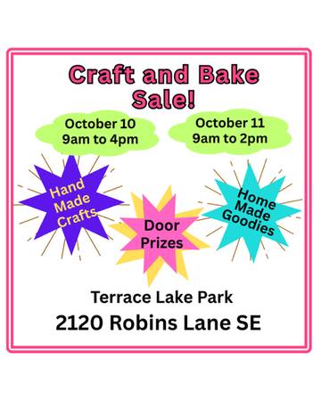Terrace lake park annual craft fair and bake sale 1