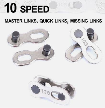 Brand New 10-Speed Bicycle Chain Master Link Pair 1