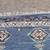 Handmade Handwoven Cotton Kilim Denim Rug Blue 4' x 6' 4 thumbnail