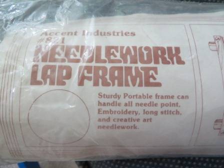 Needlework Lap Frame, Accent Industries, up to 20 x 12".  New in pkg 1
