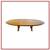 Custom Design Solid Walnut Oval Extension Dining Table 1 thumbnail