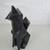 Ceramic Black Fox Statue/Figurine 9 1/2" Tall 4 thumbnail