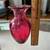 Handblown pink Pairpoint Art Glass Vase 6.5” 6 thumbnail
