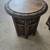Tables Carved Mango Wood Round Top Octagon Base $235 pair 13 thumbnail