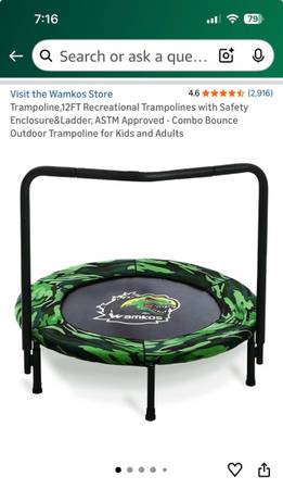 36 inch foldable trampoline 1
