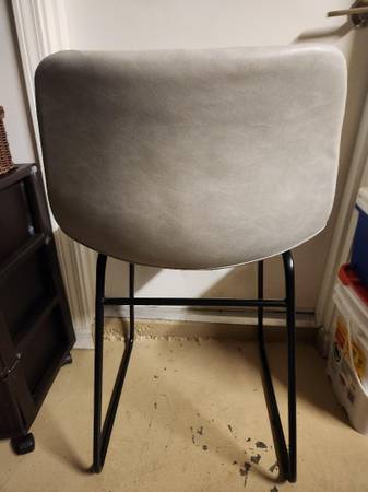 Furniture Chairs Bar Stools Square Black Base Chrome & Beige Set 3 - $40 (Pembroke Pines)63471413825027124