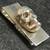 .999 SILVER 3-D SKULL on STERLING SILVER MONEY CLIP 2 thumbnail