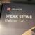 Steak Stone Deluxe Set: Cooking stone bamboo base,3 Ramekin cups,New - 3 thumbnail