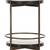 Kathy Kuo Home Ovidia Classic Smoked Brown Glass Brass Bar Cart 4 thumbnail