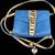 Sharif Blue Leather Purse Pocketbook Handbag 1 thumbnail
