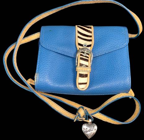 Cartera de cuero azul Sharif - $12 (Baldwin)63471462930817120