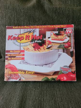 Keep It Hot Microwaveable Hot Plate - New! 1