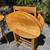 4 Vintage Folding Wooden TV Food Cart Server Trays w/ Stand 4 thumbnail