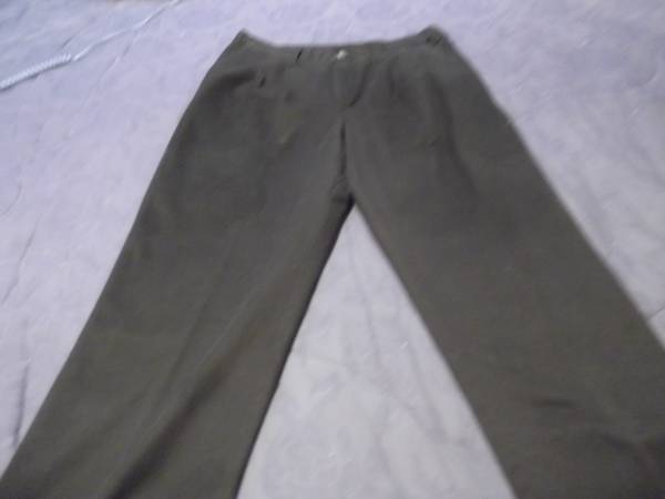 DARK Black Work Slacks by Dickie. 36 x 32 1