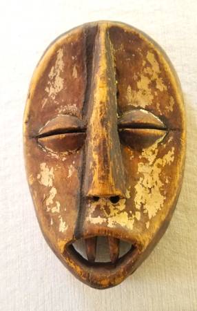 African Tribal traditional carved Mask Congo Rare Fang Monkey 1