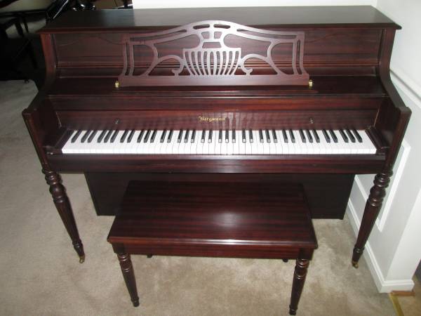 Young Chang Upright Piano Traditional Mahogany 1
