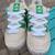 Mens adidas x Bodega × BEAMS Adimatic Athletic Sneakers Off White Green SZ 12.5 2 thumbnail