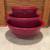 Pyrex Corning Cranberry Mauve 3 Nesting Bowls 1 thumbnail